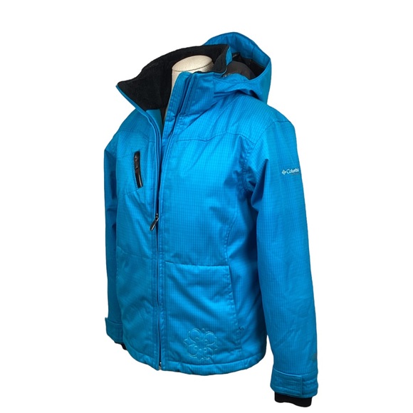 Columbia Omni-Tech Ski Coat Jacket Turquoise - Picture 7 of 16